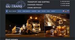 Desktop Screenshot of ol-trans.com